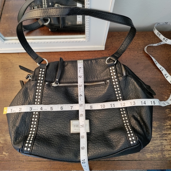 NICOLE by NICOLE MILLER studded shoulder bag - Picture 9 of 13